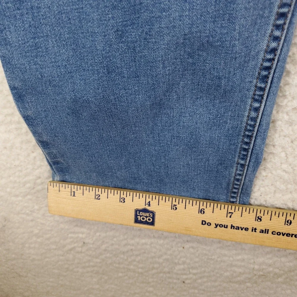 Kenneth Cole New York Mens Slim Fit Jeans 46x32 Blue Medium Wash Stretch Denim